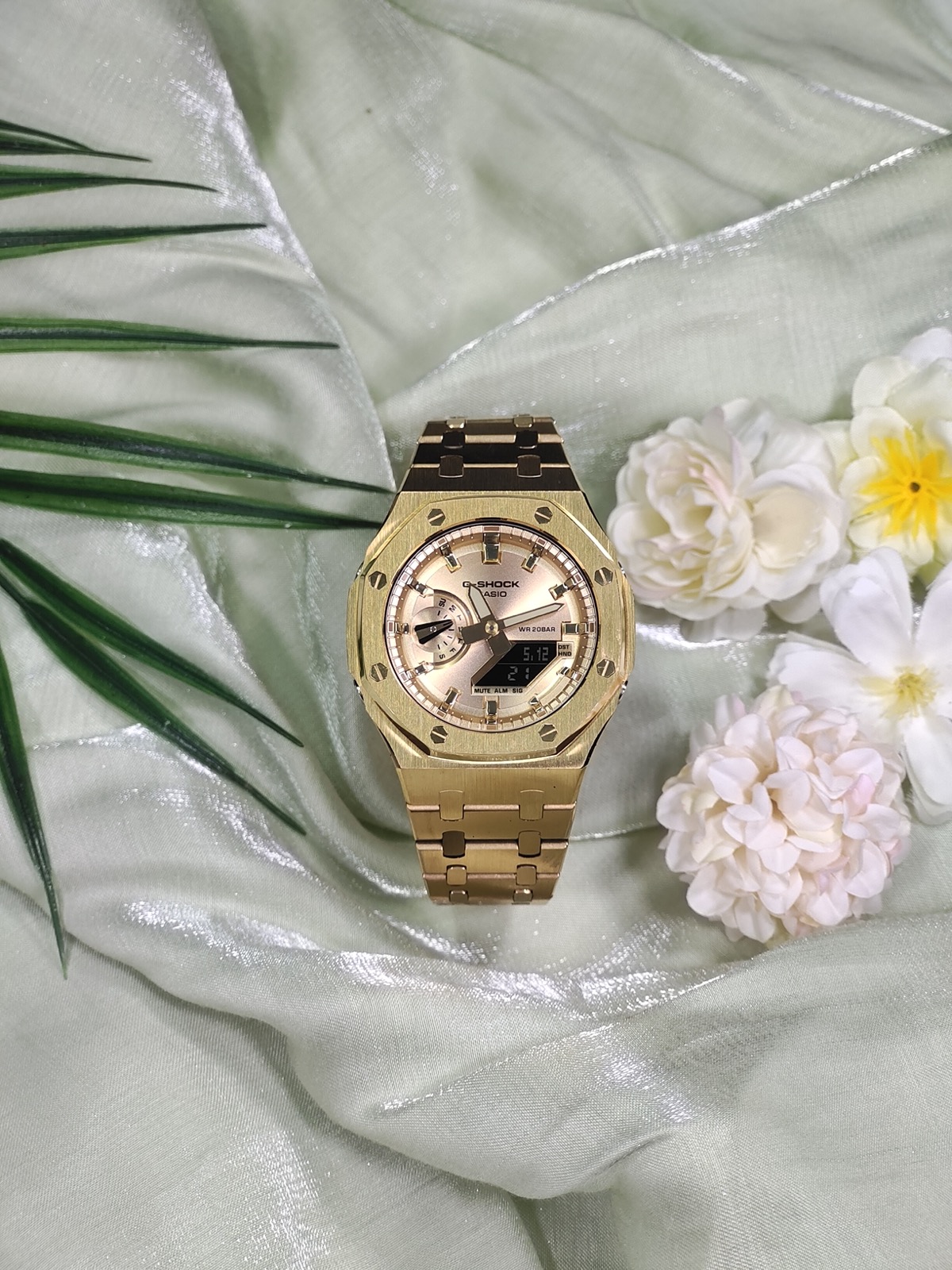 CASIOAK CASIO GB-1A MOD Золотое Сияние Custom Watch — фото 5