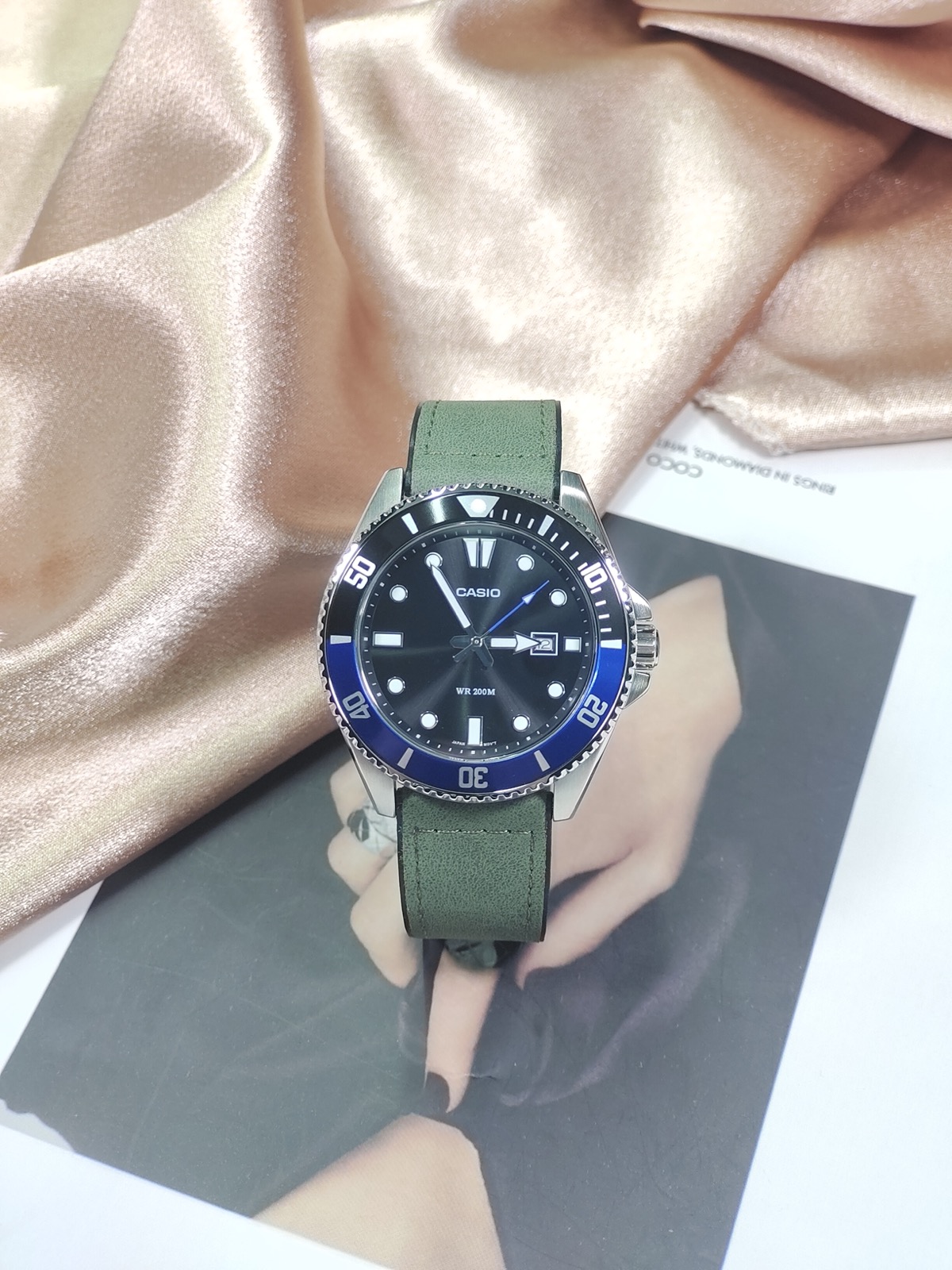 CASIOAK CASIO MDV-107D MOD Лазурная Грань Custom Watch — фото 2