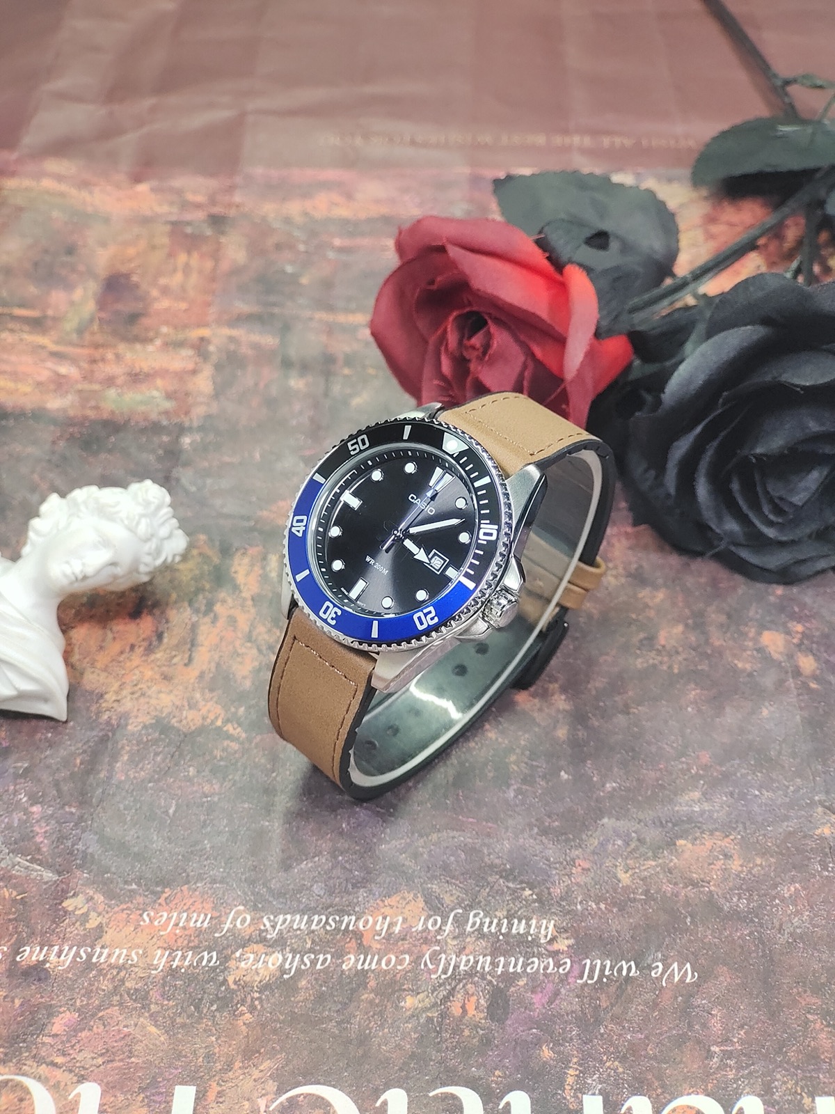 CASIOAK CASIO MDV-107D MOD Лазурная Грань Custom Watch — фото 5